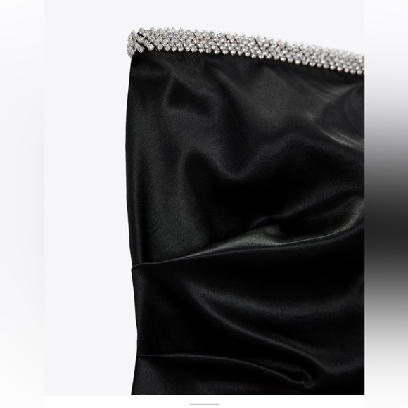 ZARA SHINY SATIN EFFECT TOP - Picture 8 of 9